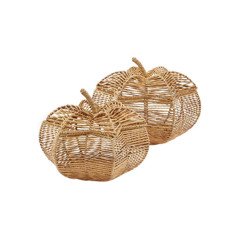Handcrafted fruit basket in pumpkin design Siopsrl