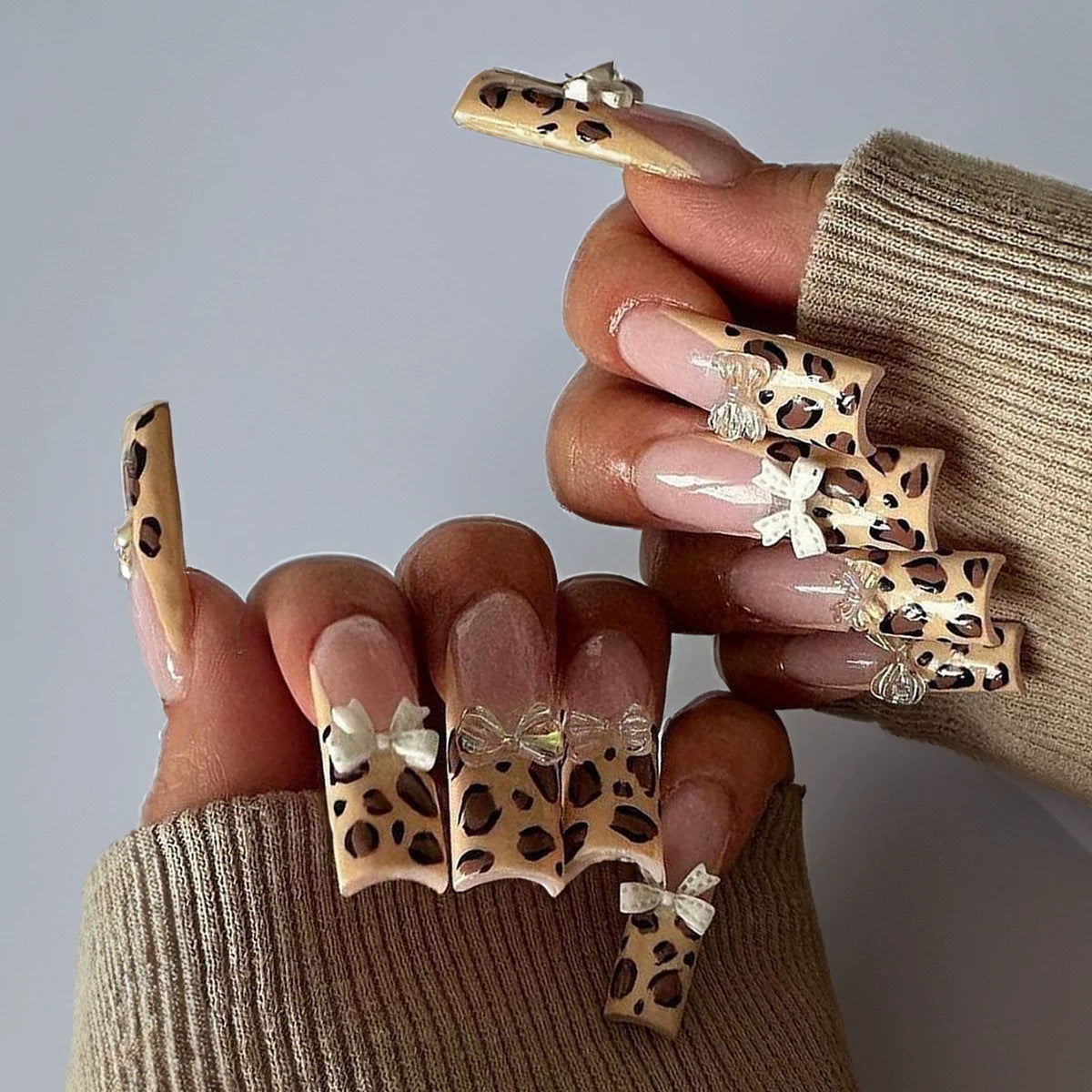 Siopsrl | Decorative Long Press-On Nail Extensions Siopsrl