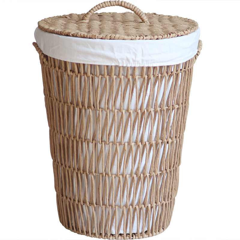 Rustic laundry basket with lid Siopsrl