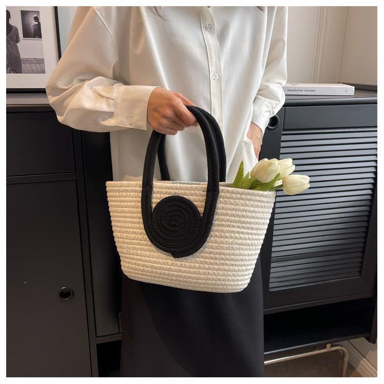 Handmade basket bag with innovative handle Siopsrl