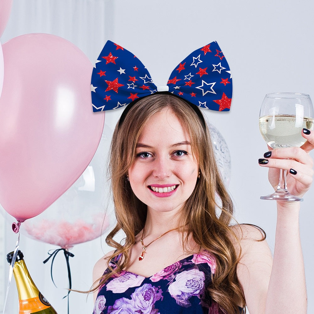 Siopsrl | Women's decorative bow headband with oversized fabric bow and flexible headband Siopsrl