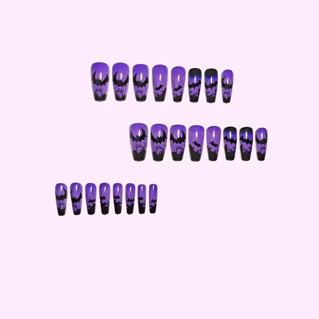 Acrylic nail set with Halloween motif Siopsrl