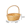 Handcrafted basket with practical handle