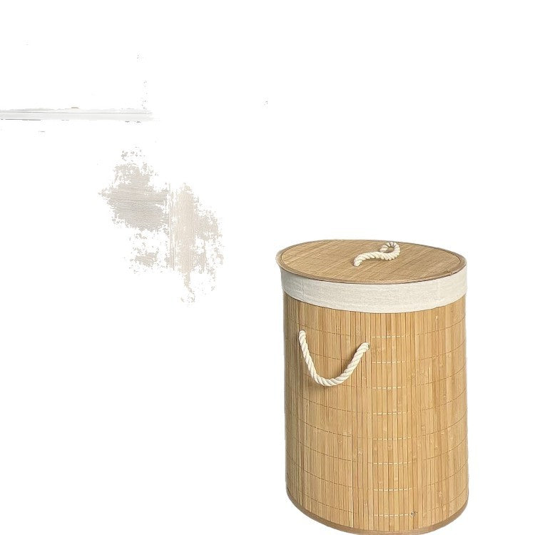 Storage basket with natural bamboo design Siopsrl