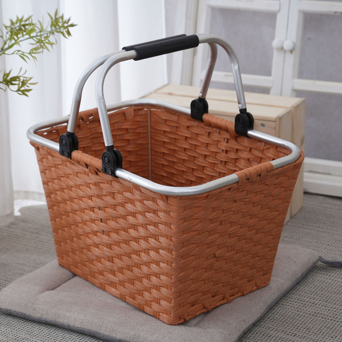 Siopsrl | Practical shopping basket with aluminum handles Siopsrl