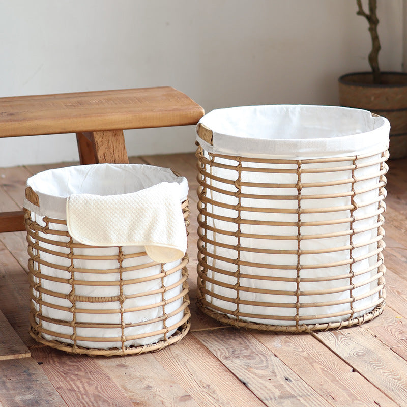 Decorative storage basket with fabric lining Siopsrl