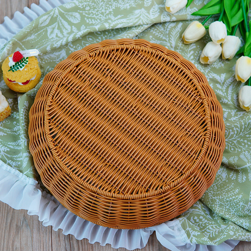 Women's round basket made of braided material Siopsrl