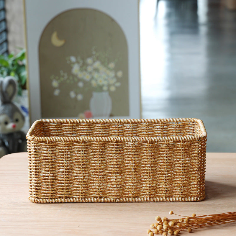 Woven Rectangular Storage Basket Siopsrl