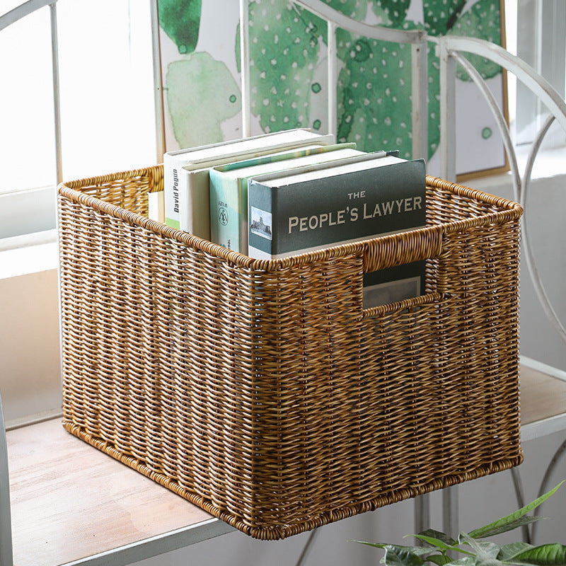 Premium Handwoven Square Storage Basket Siopsrl