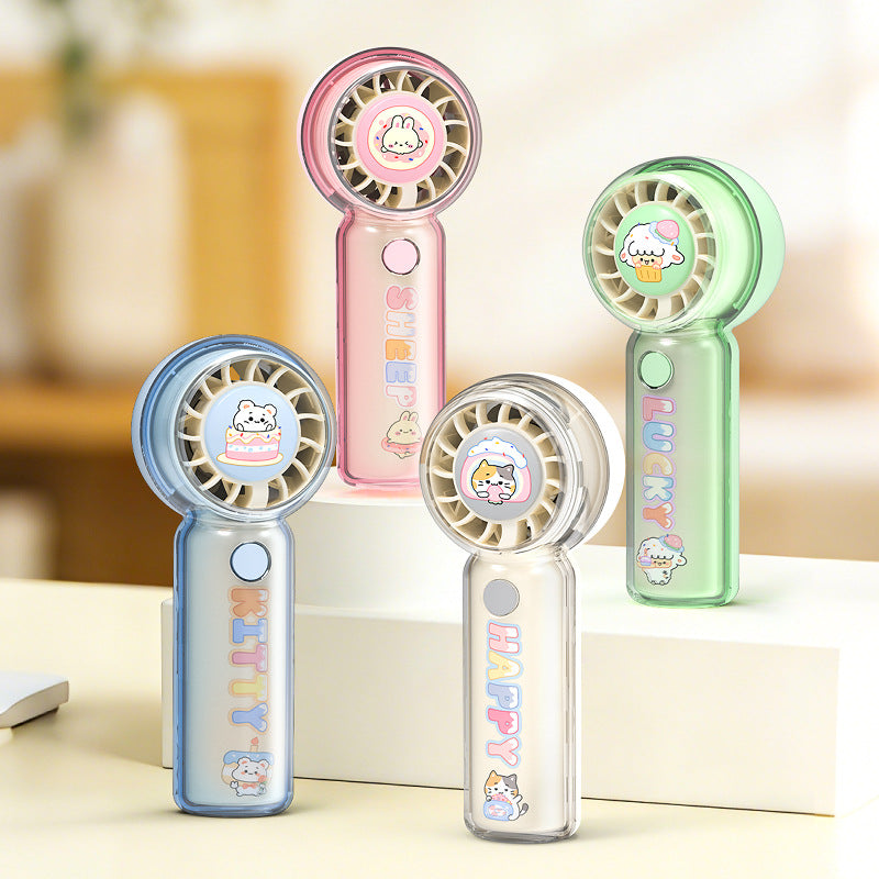 Siopsrl | Unisex portable mini fan with cute cat motif and quiet motor Siopsrl