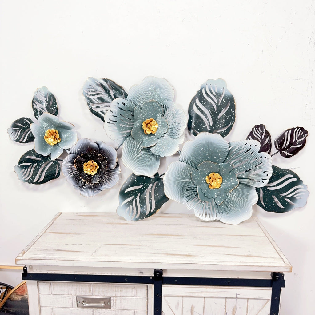 Floral Metal Wall Art Sculpture  Siopsrl1789208529