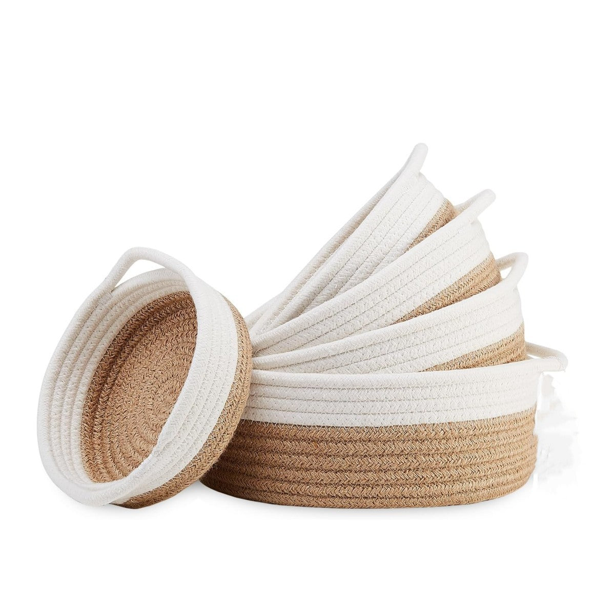 Women High-Quality Storage Basket Set made of Natural Cotton Material Siopsrl