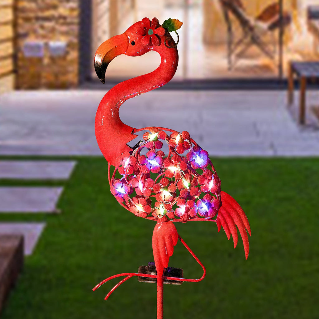 Decorative Metal Peacock Garden Stake Sculpture With Integrated LED Fairy Lights And Weatherproof Outdoor Stake Siopsrl