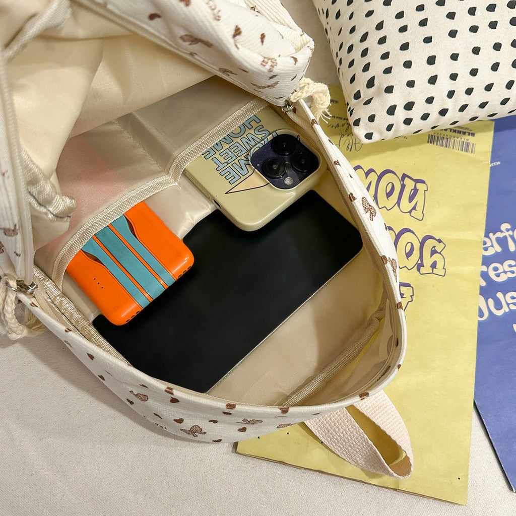 Siopsrl | Backpack Made of High-Quality Cord with Playful Applications Siopsrl