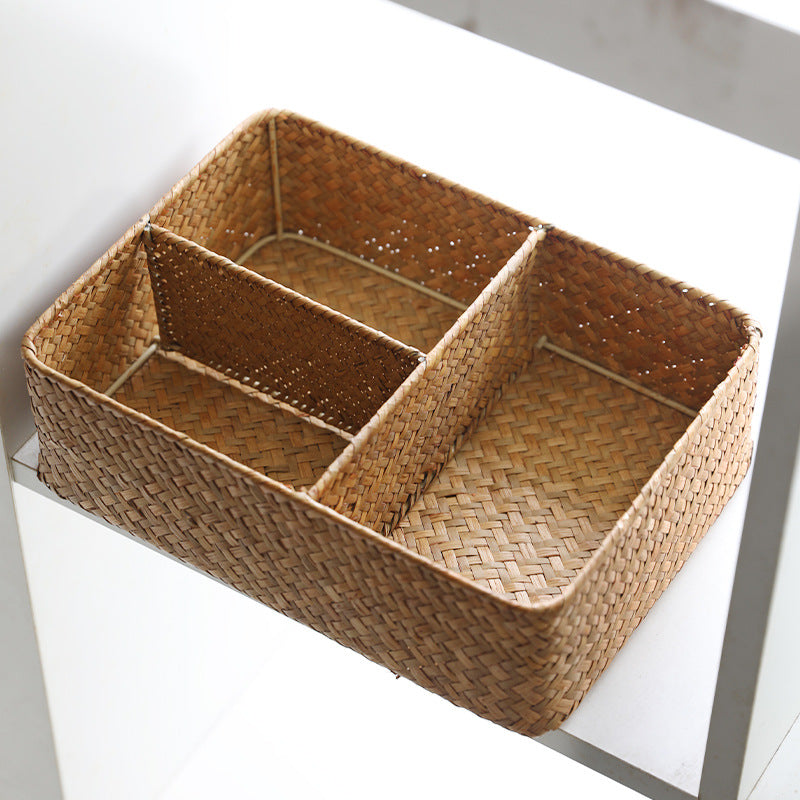 Woven Multi-Compartment Storage Basket Siopsrl