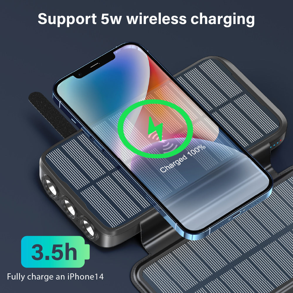 Siopsrl | Solar-powered power bank with LED lights Siopsrl