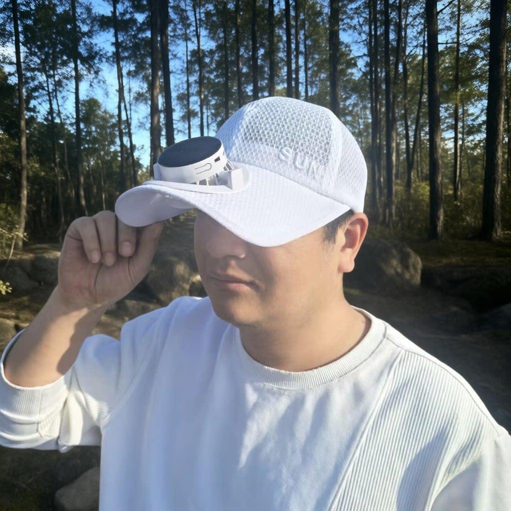Siopsrl | Sun Cap with removable solar fan, breathable mesh and adjustable umbrella Siopsrl