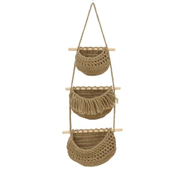 Hanging Crochet Storage Baskets Siopsrl