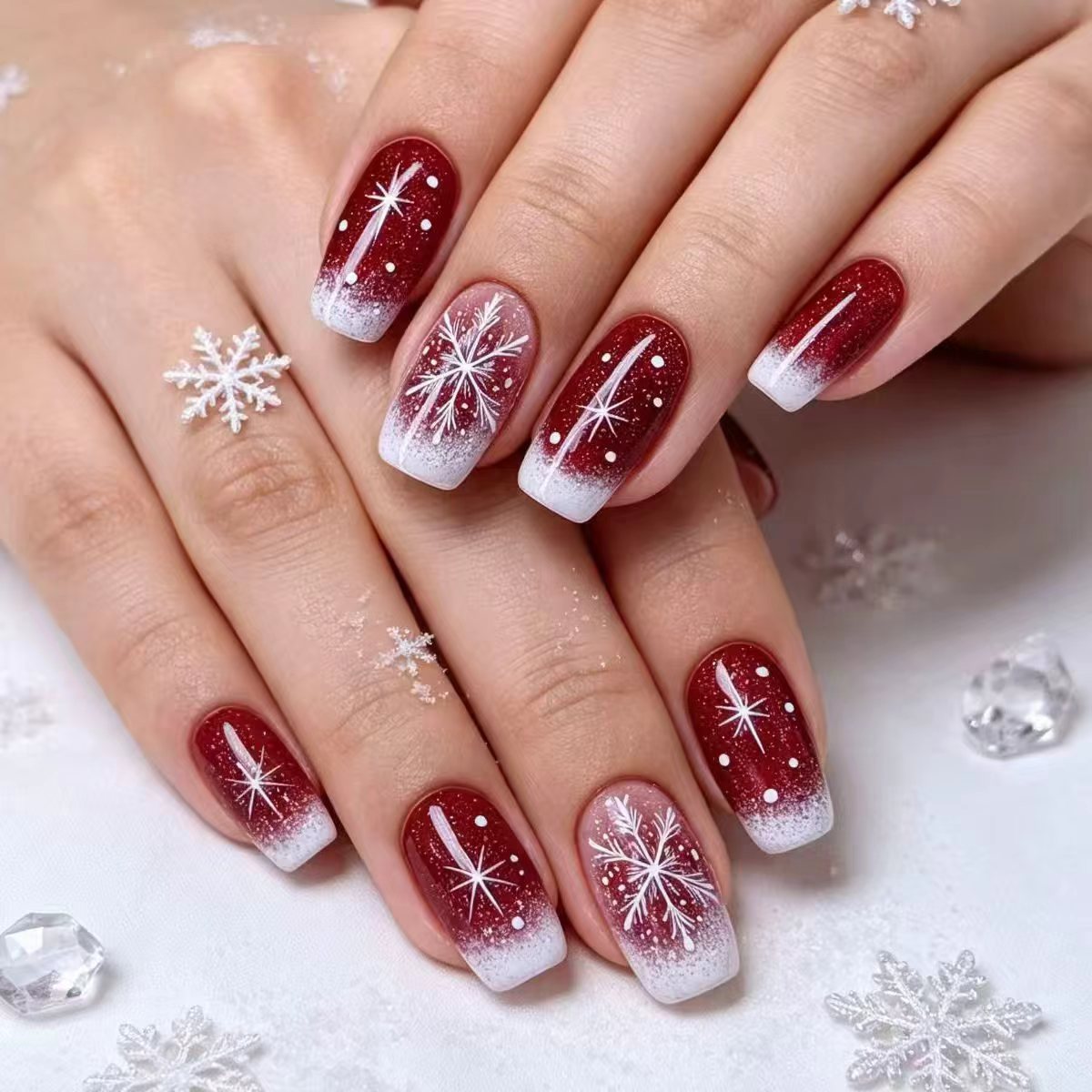 Siopsrl | Creative Winter Art Nails Siopsrl