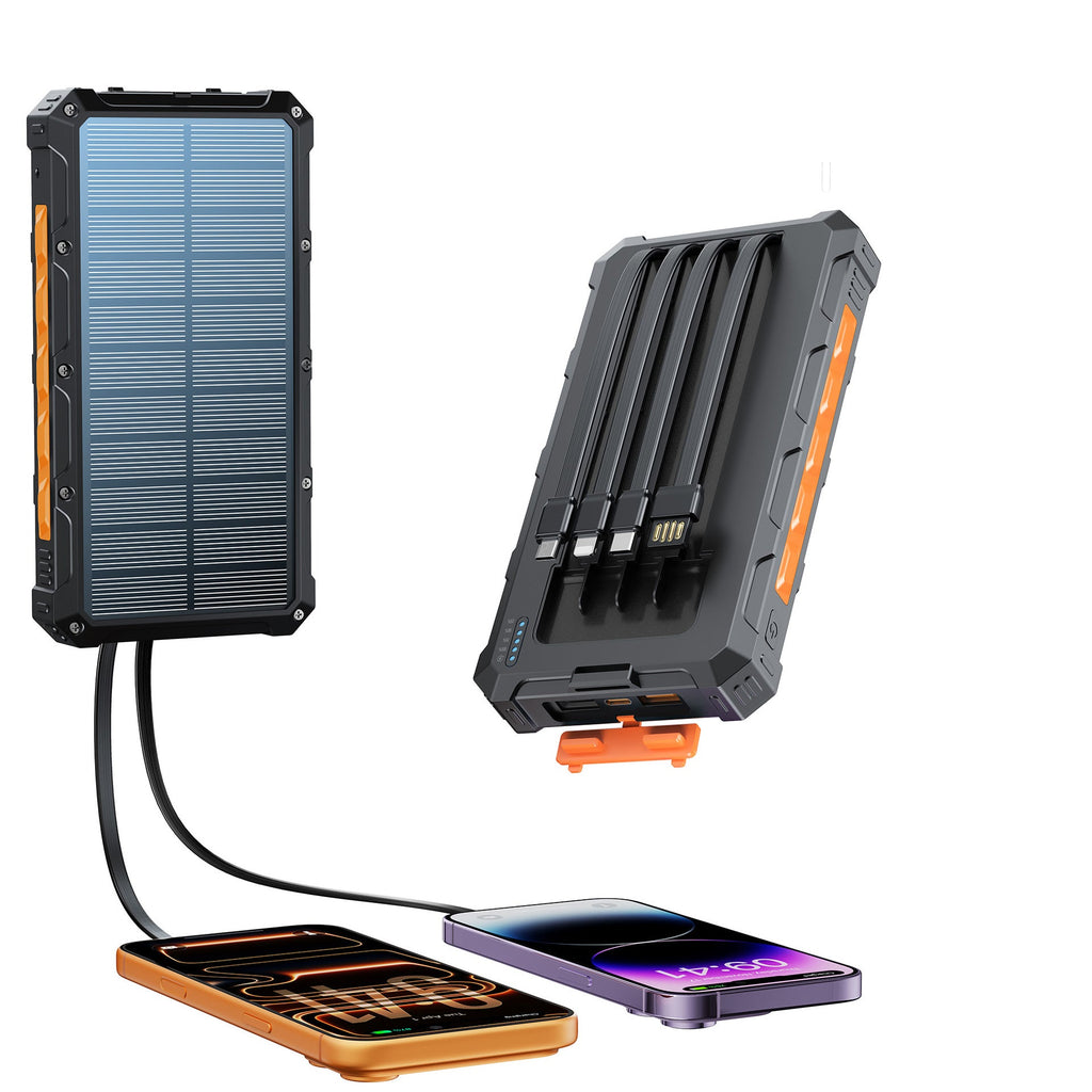 Siopsrl | Solar Powerbank with multifunctional connection system and fast charging function Siopsrl