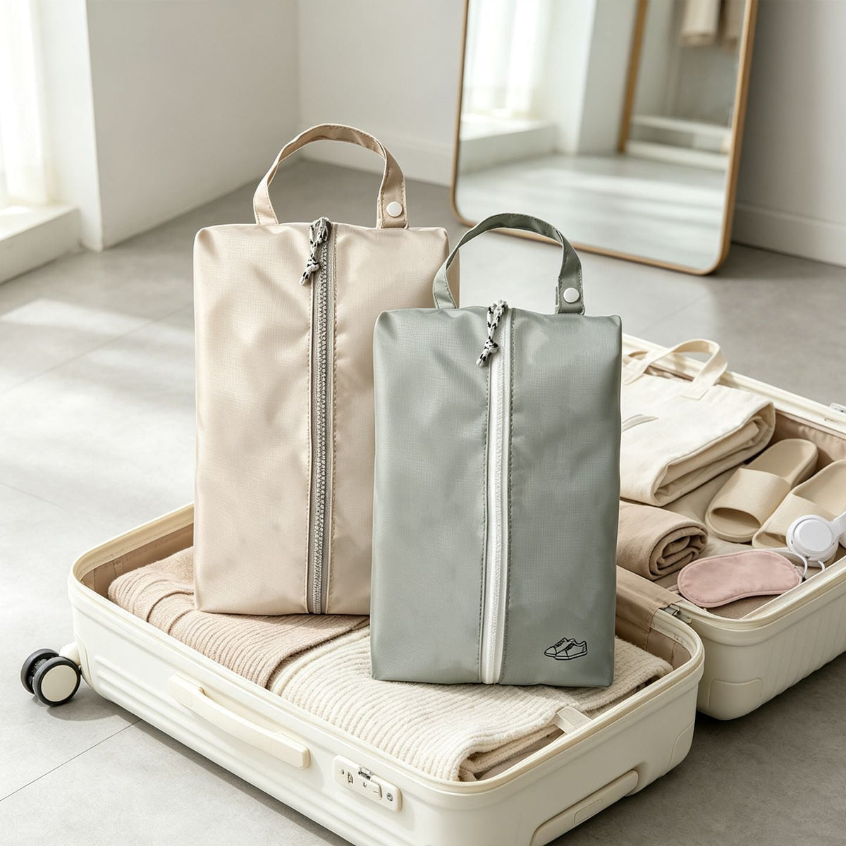 Siopsrl | Water-Resistant Zip Shoe Travel Bag Siopsrl