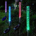 RGB Bubbling Acrylic Garden Stake With Adjustable Stainless Steel Spike And Dusk-To-Dawn Sensor Siopsrl
