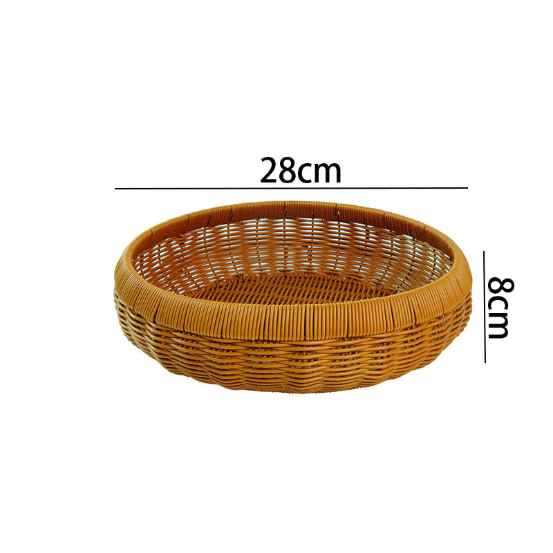 Women's round basket made of braided material Siopsrl