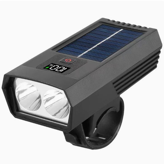 Siopsrl | Solar-Powered Bicycle Headlight with Digital Display Siopsrl