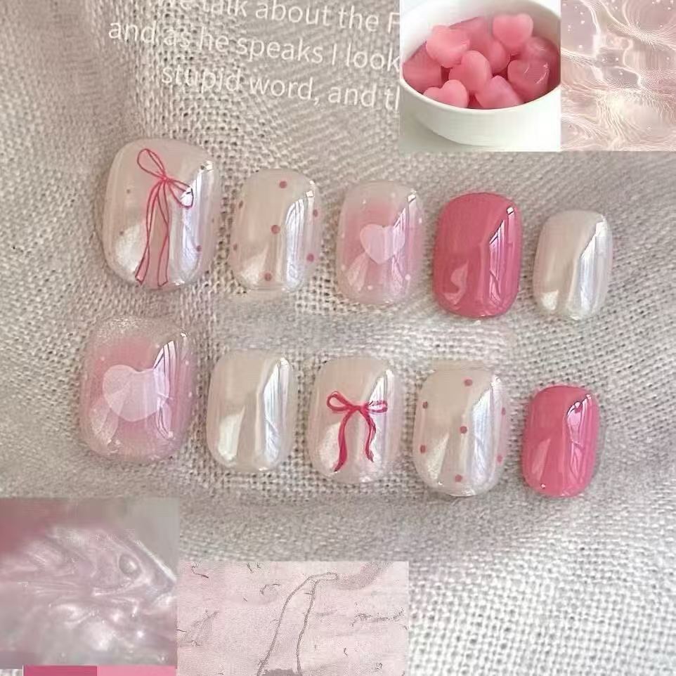 Siopsrl | Romantic Heart-Themed Nail Art Set Siopsrl