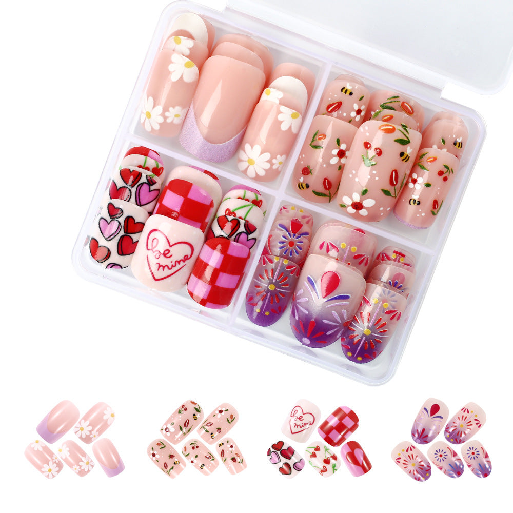 Siopsrl | Artistic Press-On Nail Set Siopsrl