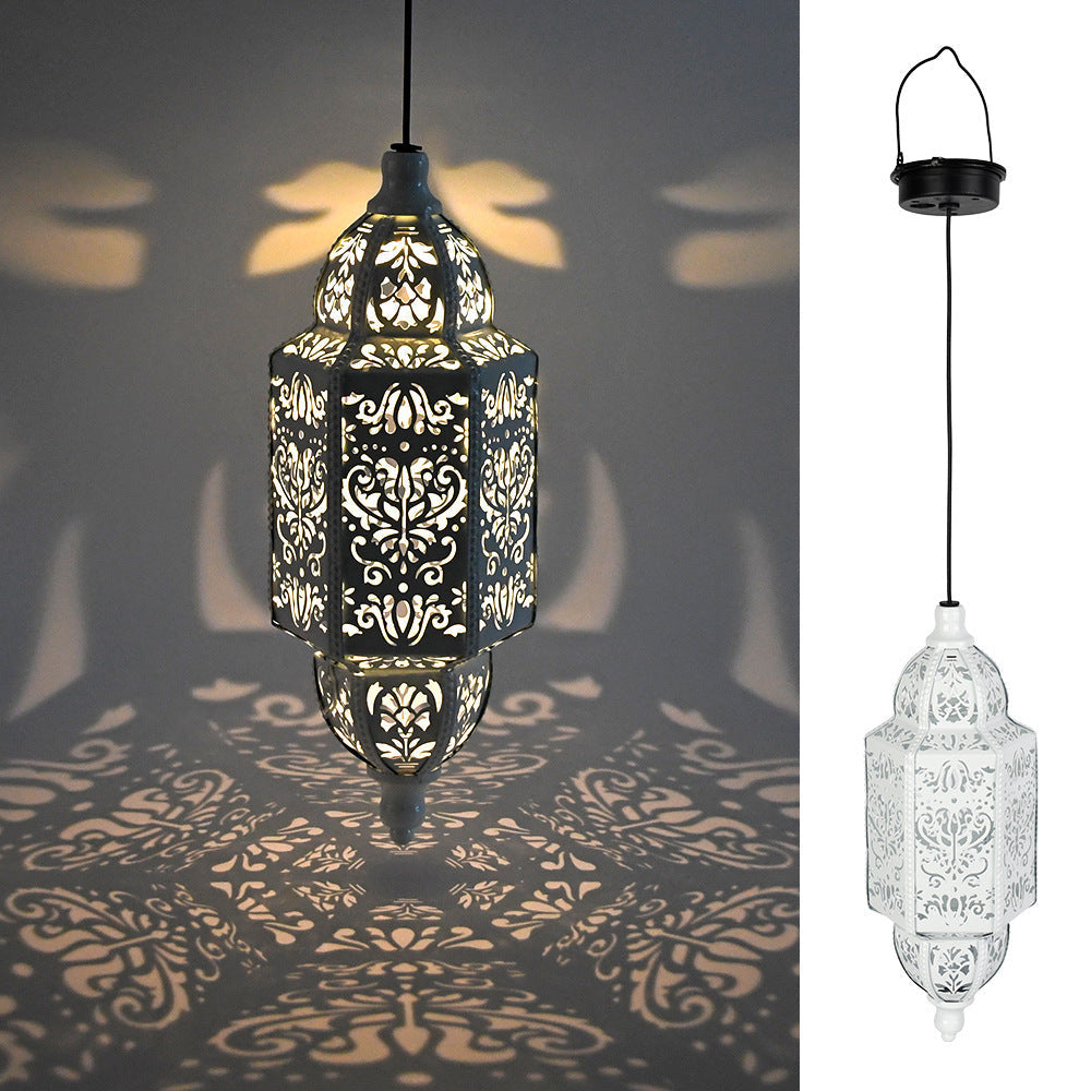 Siopsrl | Ornate Filigree Hanging Projection Pendant Lamp With Adjustable Cord And LED-Compatible Socket Siopsrl