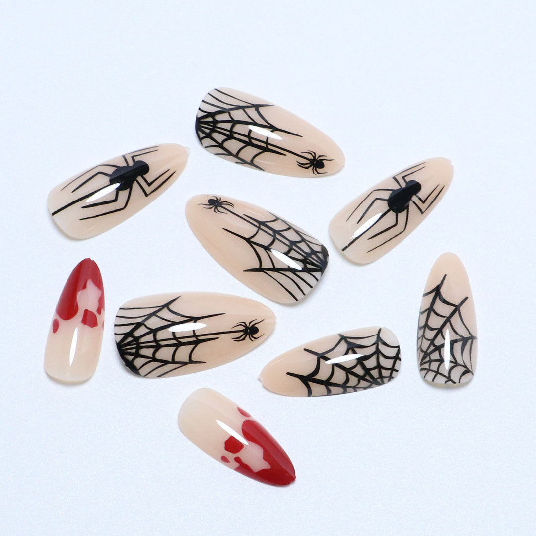 Halloween-Themed Artistic Press-On Nail Set Siopsrl