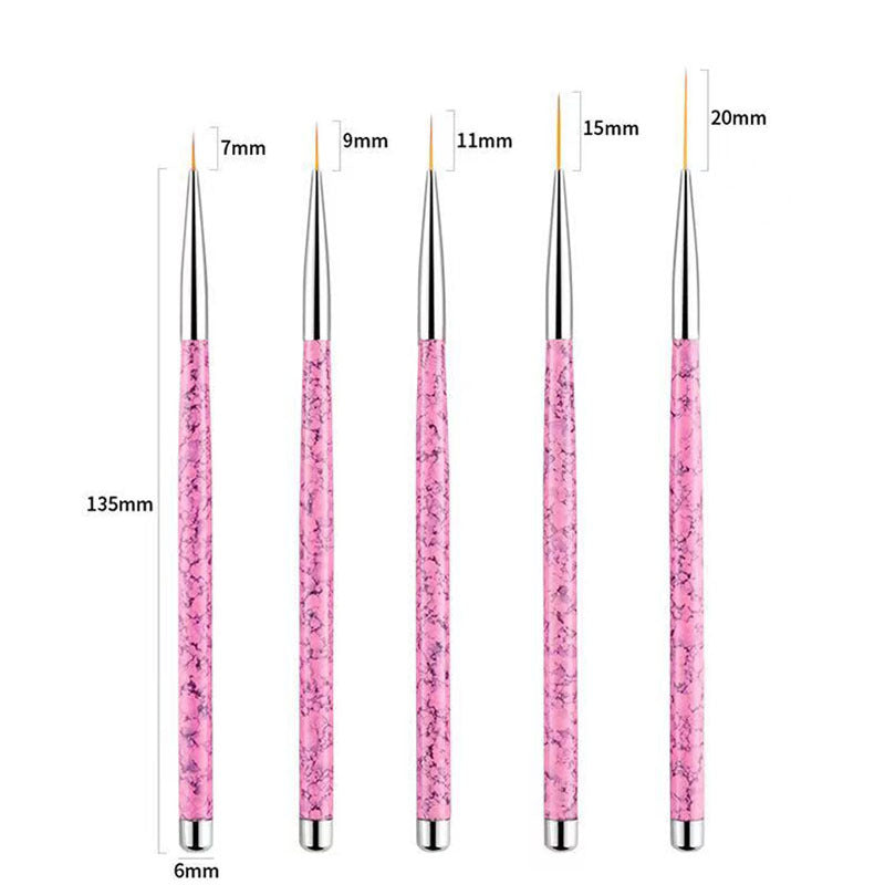 Siopsrl | Professional Fine Detail Nail Art Brushes Set Siopsrl