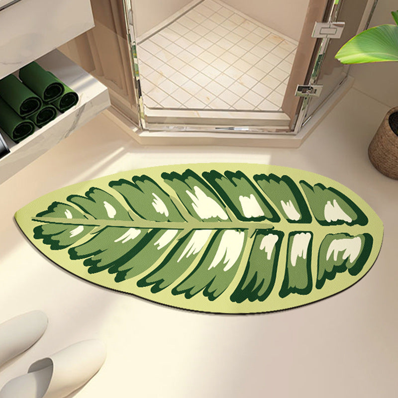 Siopsrl | Leaf-Shaped Bath Mat Siopsrl