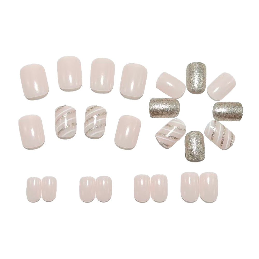 Siopsrl | Glamorous artificial nails with glitter and ombre Siopsrl