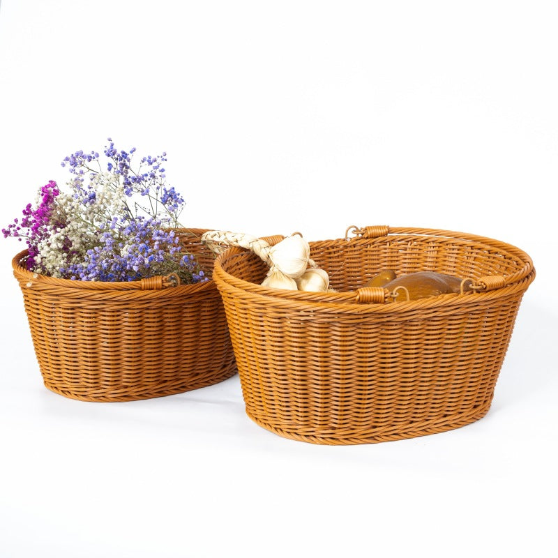 Ladies Handmade Woven Shopping Basket Siopsrl