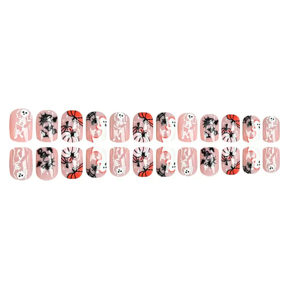 Siopsrl | Halloween Artificial Nail Set with Creepy 3D Designs and Spider Decorations Siopsrl