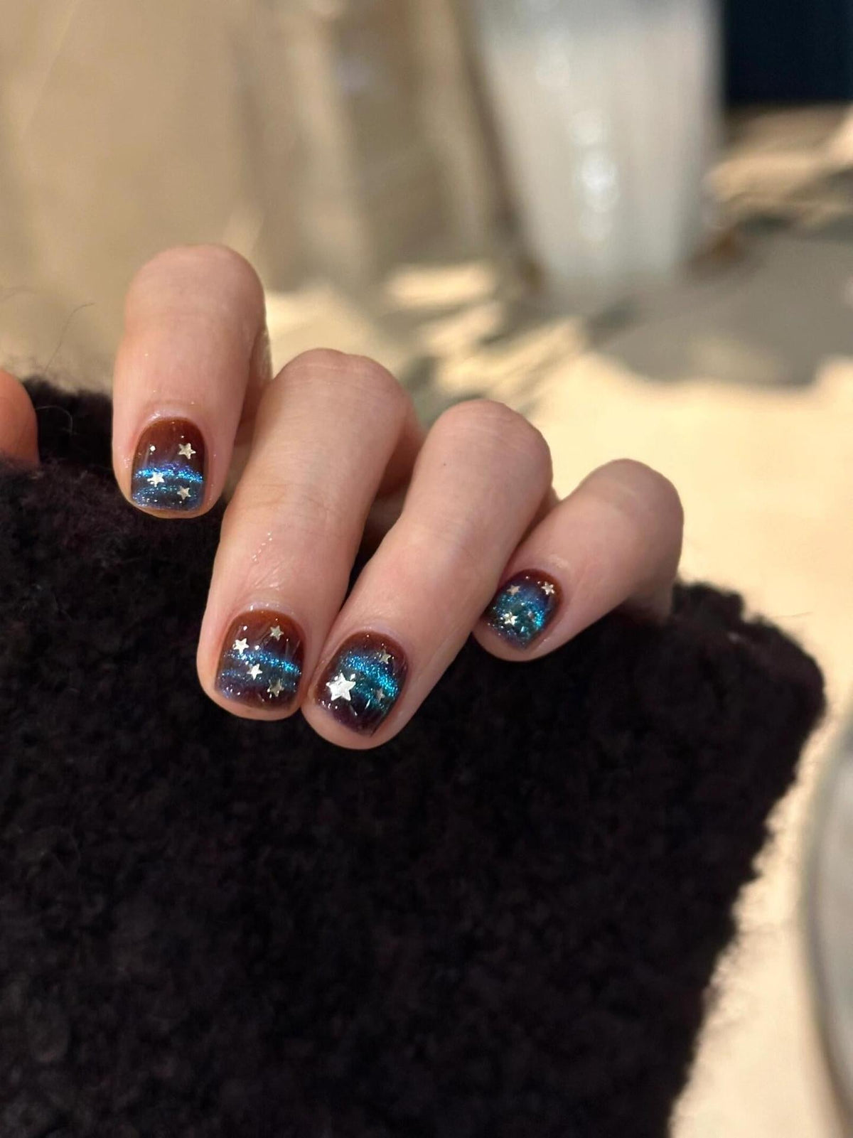 Siopsrl | Glamorous Art Nails with Sparkling Star Design Siopsrl