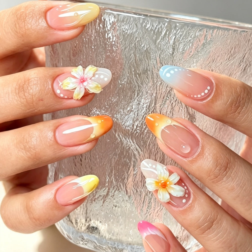 Siopsrl | Floral and Ombre Press-On Nail Art Set Siopsrl
