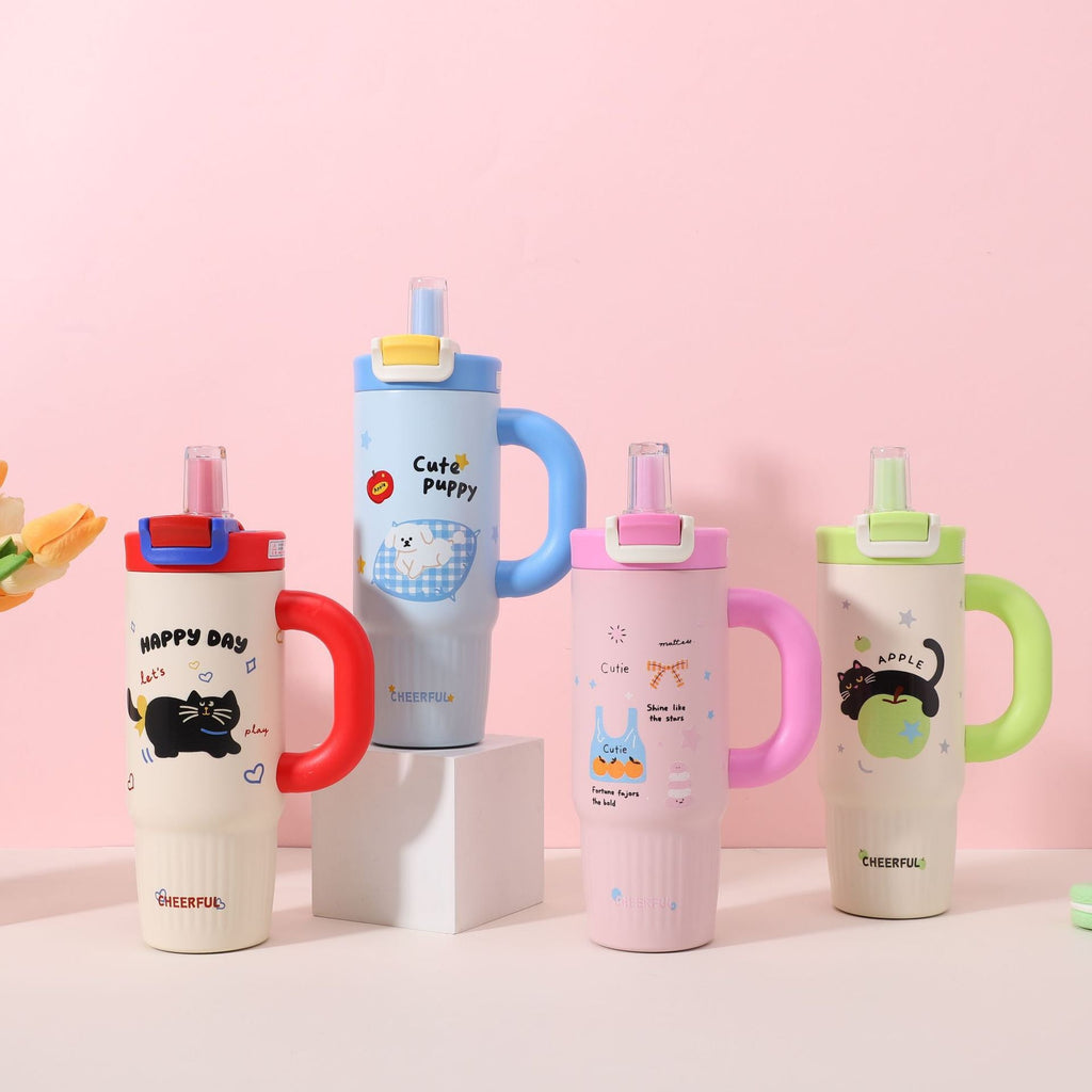 Siopsrl | Cartoon-Printed Insulated Travel Mug Siopsrl