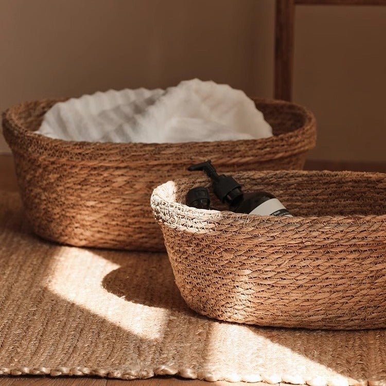 Handcrafted storage basket made of natural materials Siopsrl