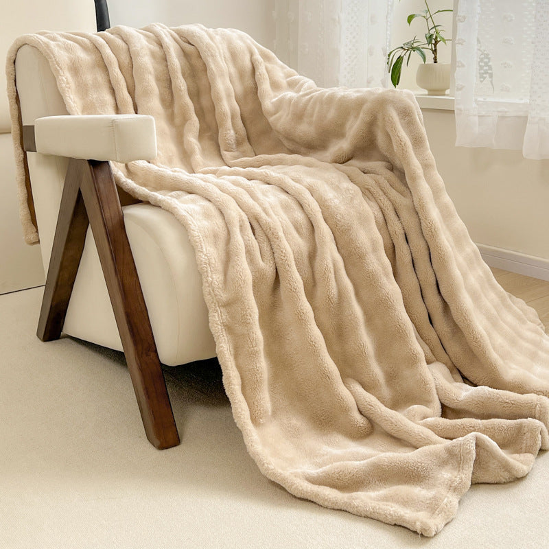 Soft Textured Sherpa Blanket