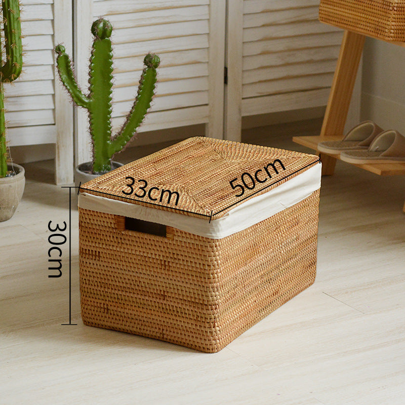 Women rectangular rattan storage basket Siopsrl