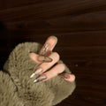Siopsrl | Stylish Press-On Nail Set with Elegant Line Design Siopsrl