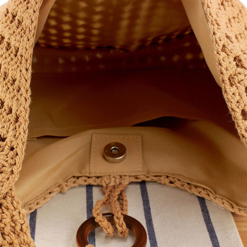 Siopsrl | Handbag made of hand-knotted natural material with chic tassel decoration Siopsrl