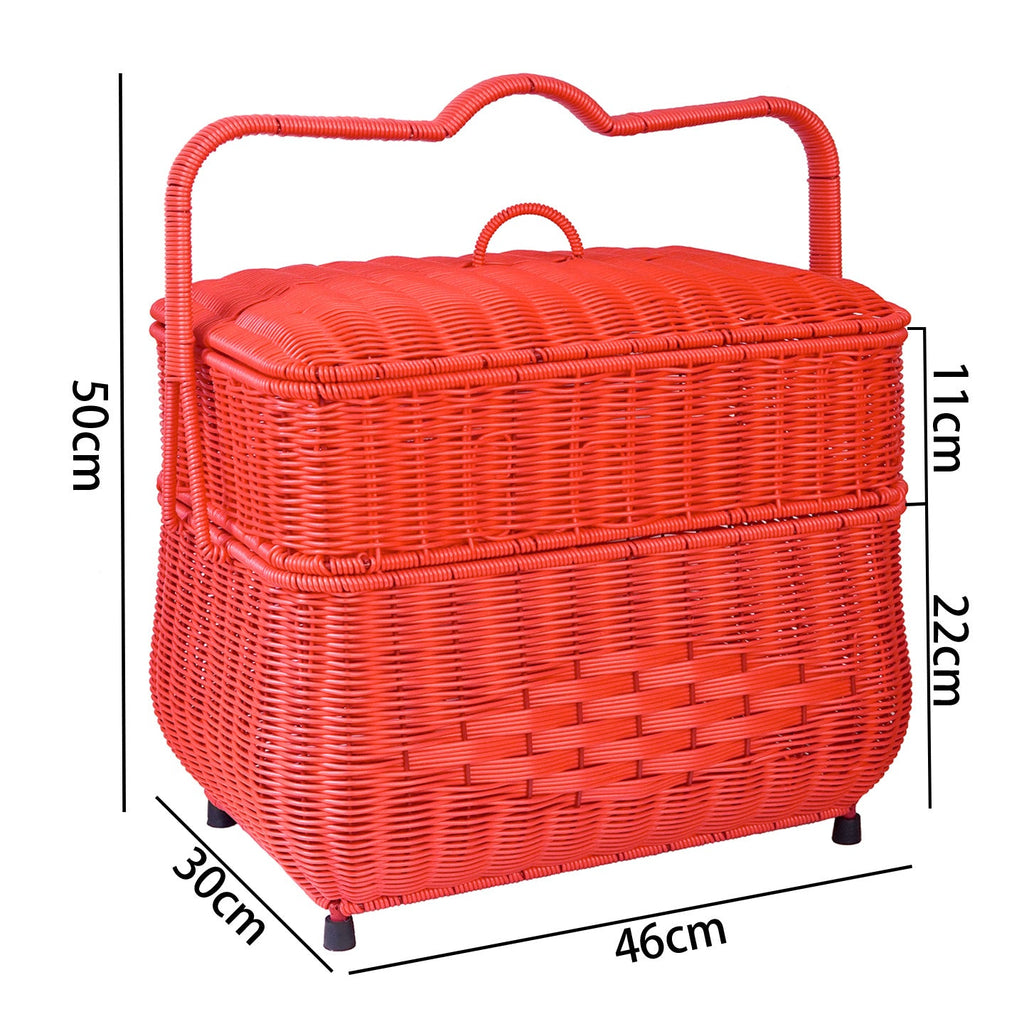 Multi-Tiered Woven Storage Basket Siopsrl