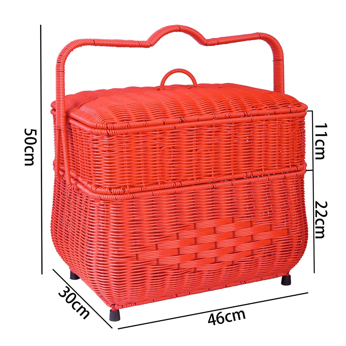 Multi-Tiered Woven Storage Basket Siopsrl