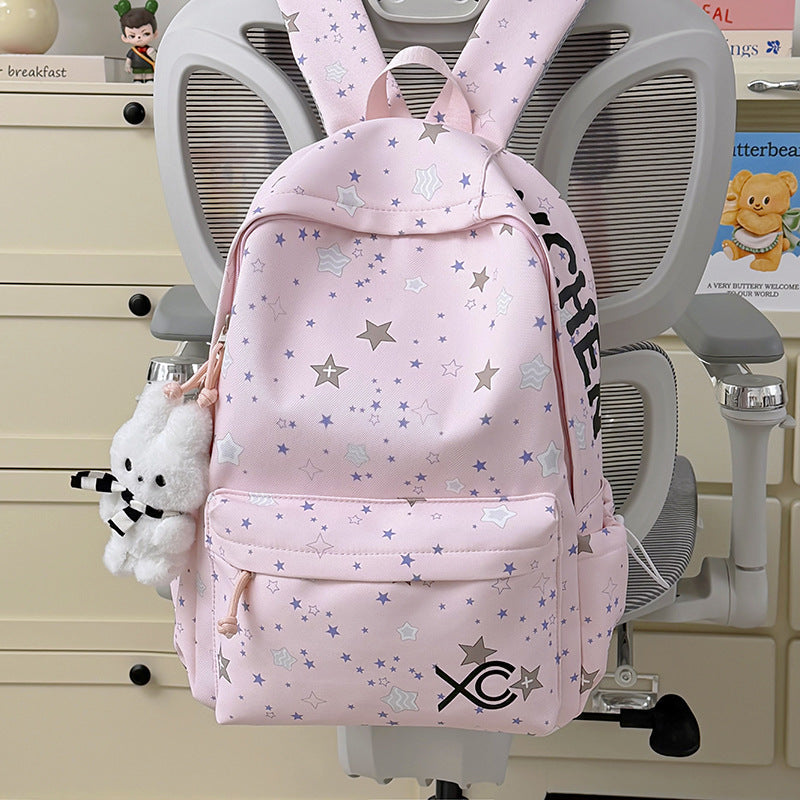 Siopsrl | Charming Star Print Bunny Backpack