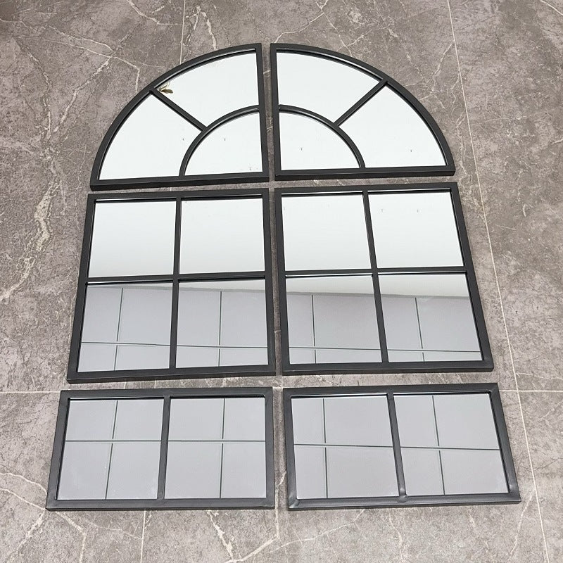 Arched Window Pane Wall Mirror Siopsrl