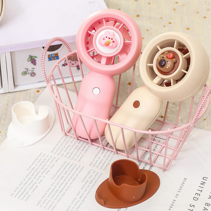 Siopsrl | Women Portable Hand Fan with Cute Bear Design Siopsrl